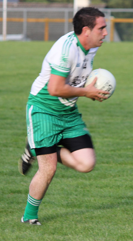 Action from the division three league game between Aodh Ruadh and Red Hugh's.