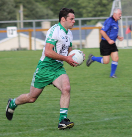 Action from the division three league game between Aodh Ruadh and Red Hugh's.