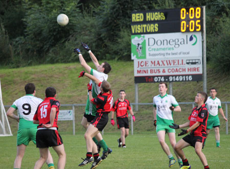 Action from the division three league game between Aodh Ruadh and Red Hugh's.