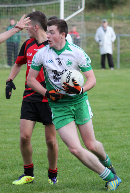 Action from the division three league game between Aodh Ruadh and Red Hugh's.