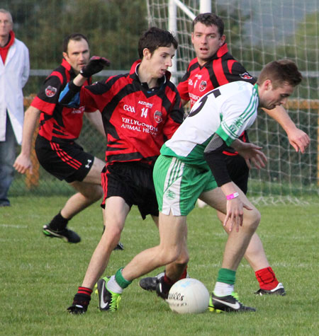 Action from the division three league game between Aodh Ruadh and Red Hugh's.