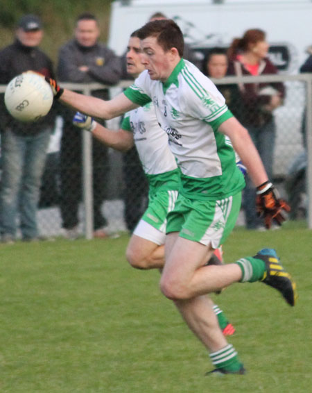 Action from the division three league game between Aodh Ruadh and Red Hugh's.