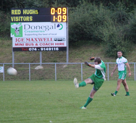 Action from the division three league game between Aodh Ruadh and Red Hugh's.