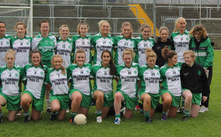 Action from the intermediate ladies final between Aodh Ruadh and Milford.