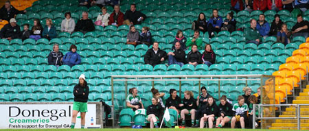 Action from the intermediate ladies final between Aodh Ruadh and Milford.