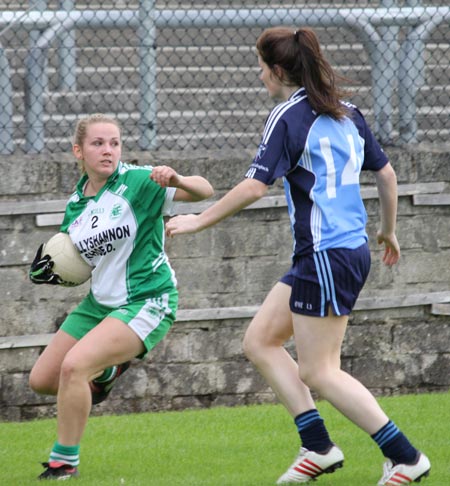 Action from the intermediate ladies final between Aodh Ruadh and Milford.