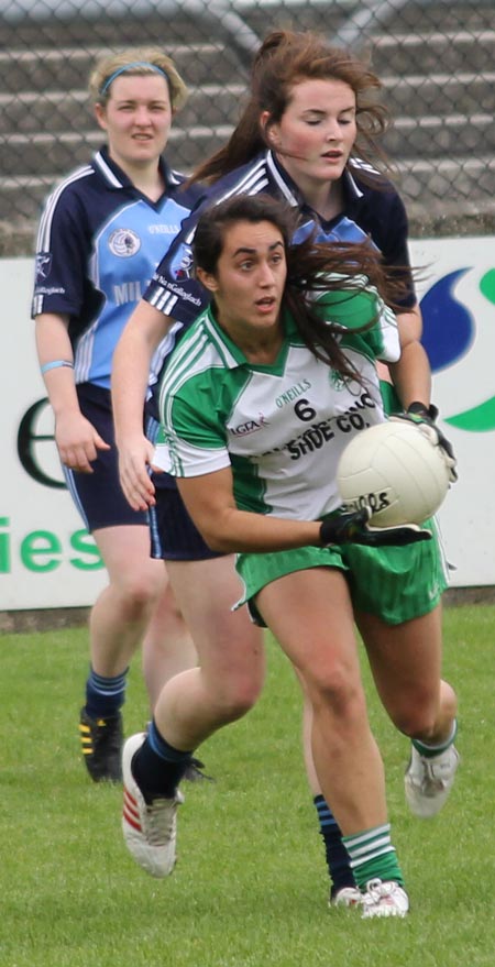 Action from the intermediate ladies final between Aodh Ruadh and Milford.