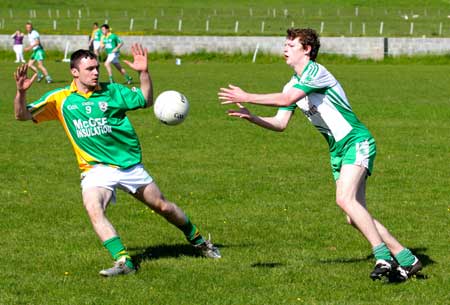 Action from the reserve division 3 senior game against Naomh Brd.