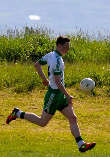 Action from the reserve division 3 senior game against Naomh Brd.