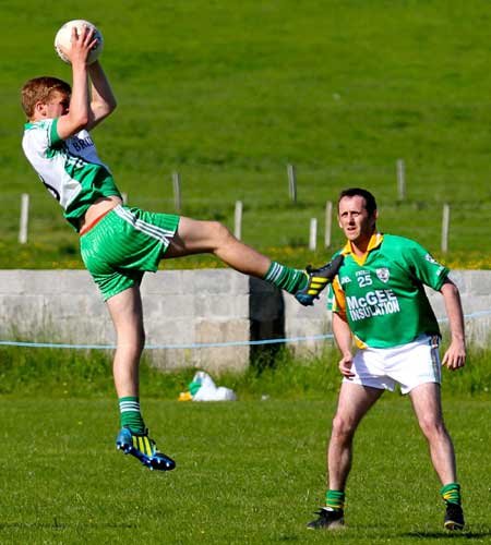 Action from the reserve division 3 senior game against Naomh Brd.