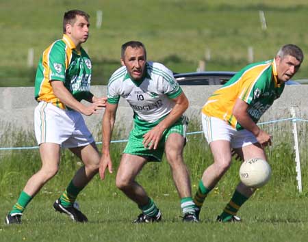 Action from the reserve division 3 senior game against Naomh Brd.