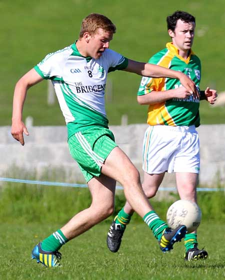 Action from the reserve division 3 senior game against Naomh Brd.