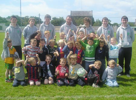 The under 8s with their coaches.