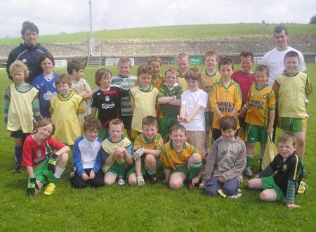 The under 10 group enjoying the good weather.