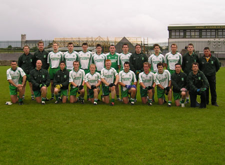 The Aodh Ruadh team that defeated Cloughaneely to progress to the quarter final stage of the senior football championship.