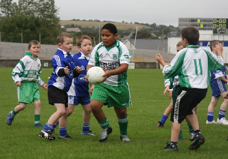 Action from the Aodh Ruadh v Dromore under 8 blitz.