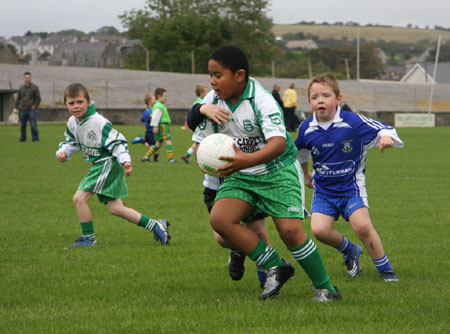 Action from the Aodh Ruadh v Dromore under 8 blitz.