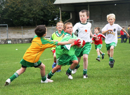 Action from the Aodh Ruadh v Dromore under 8 blitz.