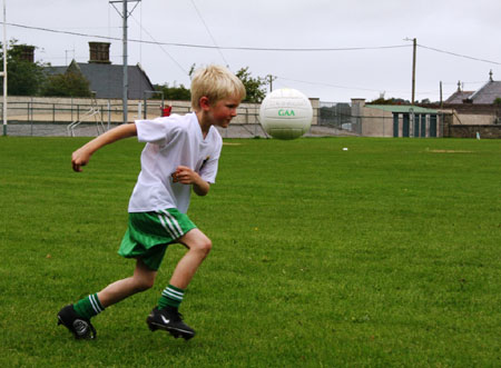 Action from the Aodh Ruadh v Dromore under 8 blitz.