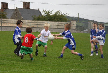 Action from the Aodh Ruadh v Dromore under 8 blitz.