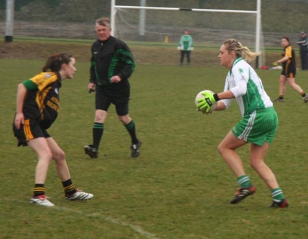 Aodh Ruadh ladies in action against Malin.