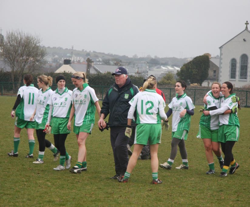 Aodh Ruadh ladies in action against Malin.