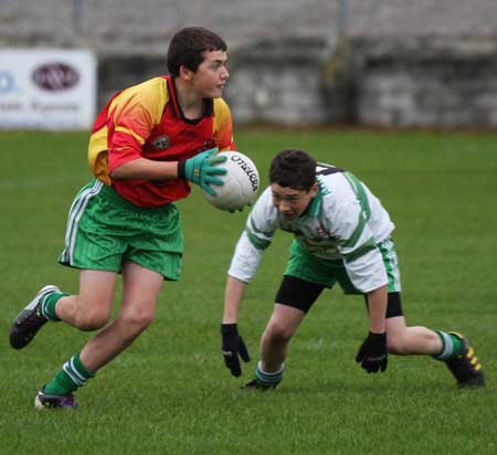 Action from the Bakery Cup final.