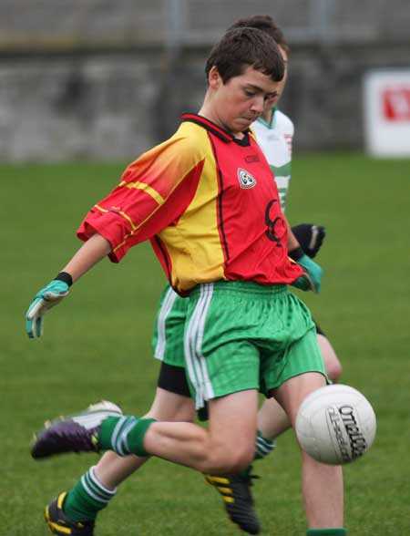 Action from the Bakery Cup final.