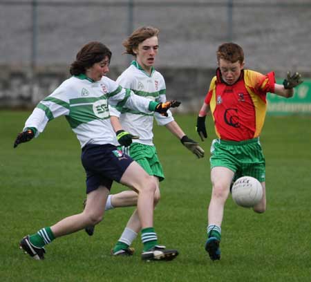 Action from the Bakery Cup final.