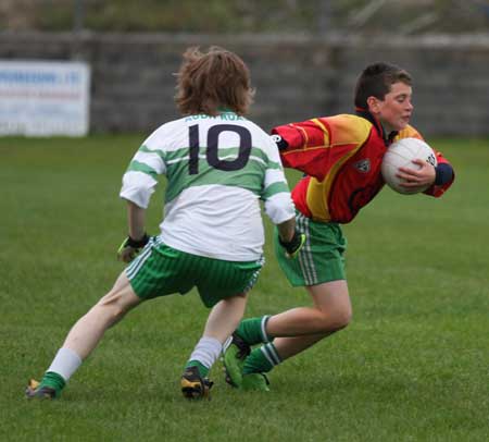 Action from the Bakery Cup final.