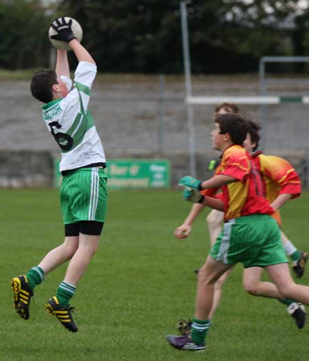 Action from the Bakery Cup final.