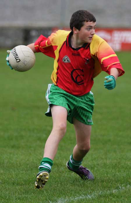 Action from the Bakery Cup final.