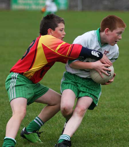 Action from the Bakery Cup final.