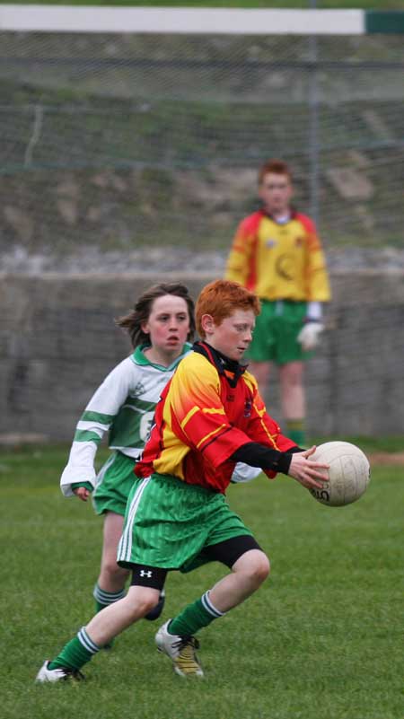 Action from the Bakery Cup final.