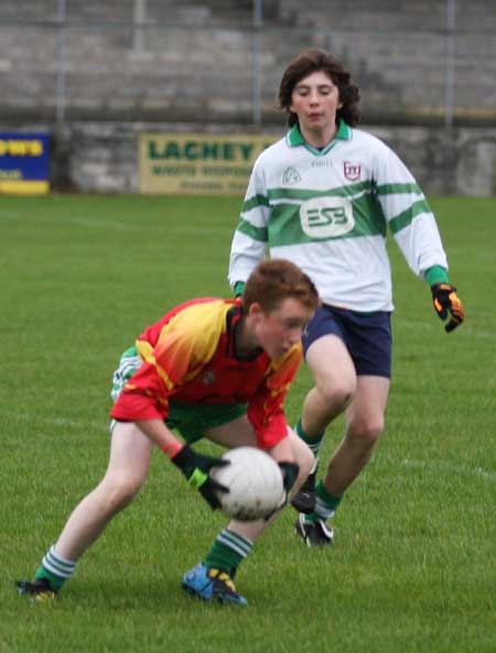 Action from the Bakery Cup final.