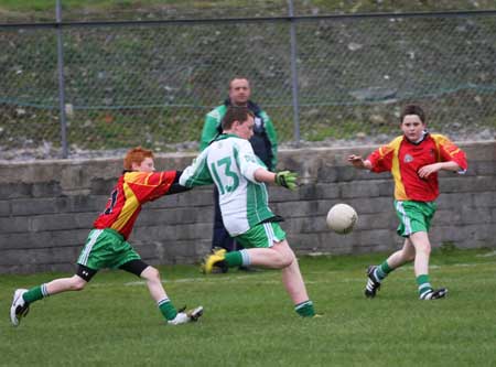 Action from the Bakery Cup final.