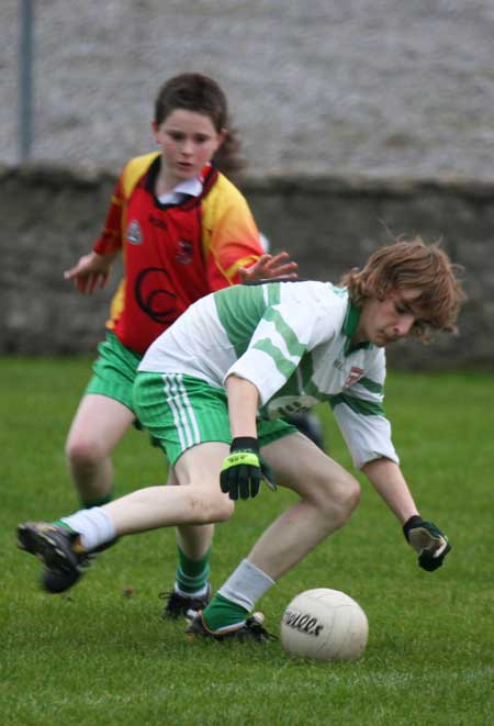 Action from the Bakery Cup final.