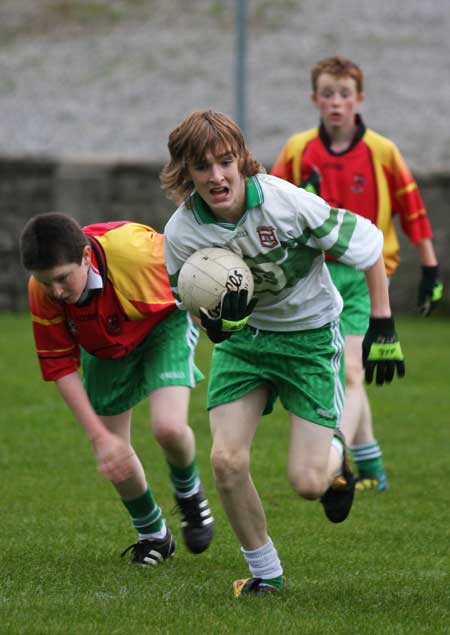 Action from the Bakery Cup final.