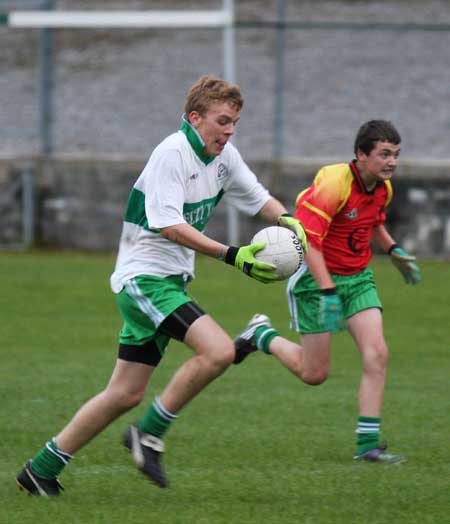 Action from the Bakery Cup final.