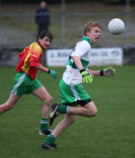 Action from the Bakery Cup final.