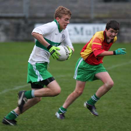 Action from the Bakery Cup final.