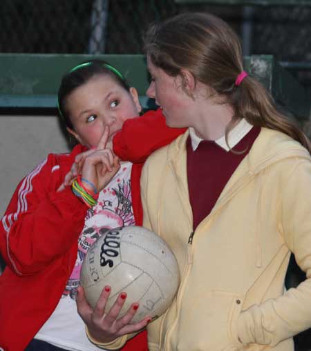 Action from the Bakery Cup final.