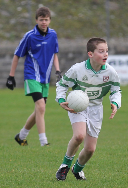 Action from the Bakery Cup final.