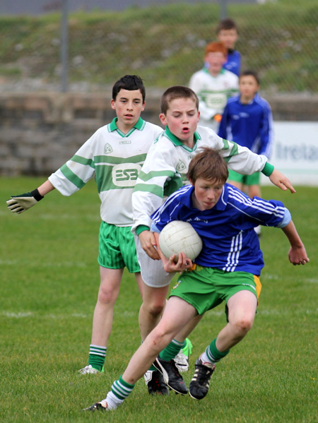 Action from the Bakery Cup final.