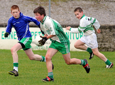 Action from the Bakery Cup final.