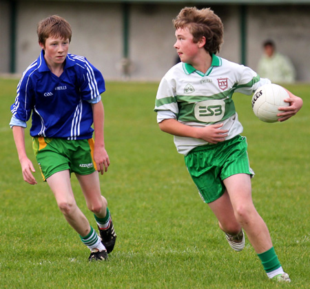 Action from the Bakery Cup final.