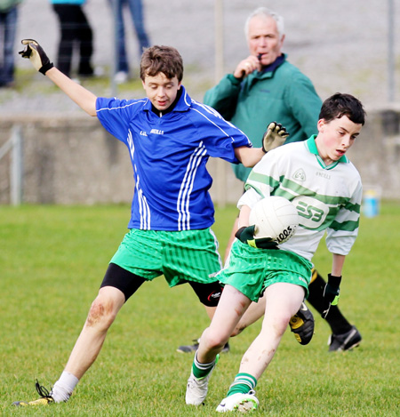 Action from the Bakery Cup final.