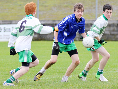 Action from the Bakery Cup final.