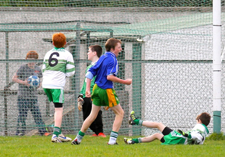 Action from the Bakery Cup final.