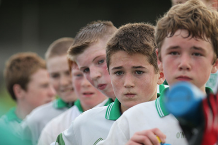 Action from the Bakery Cup final.